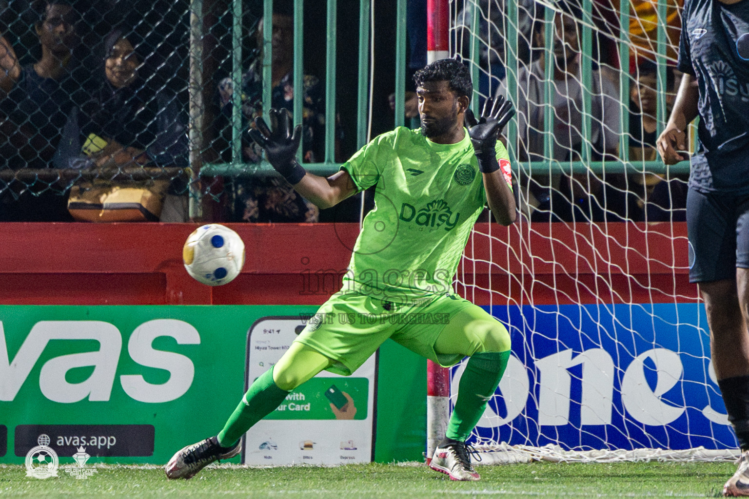 Dh Kudahuvadhoo vs Dh Bandidhoo in Day 21 of Golden Futsal Challenge 2025 was held on Saturday , 25th January 2025, in Hulhumale', Maldives. Photos: Nausham Waheed / images.mv