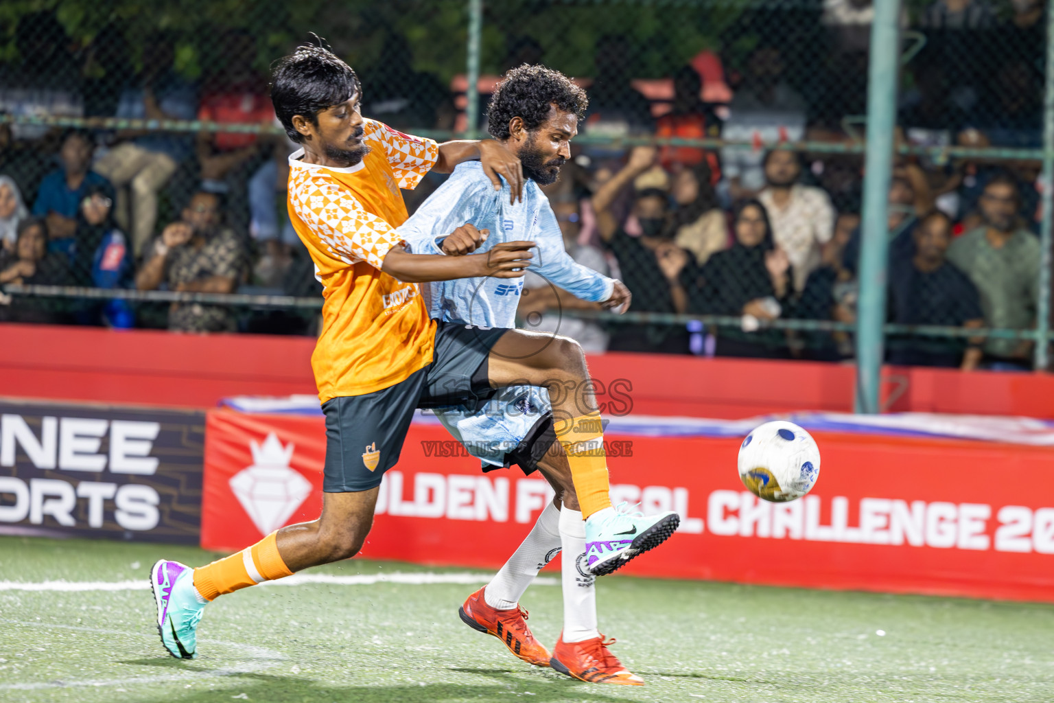 ADh Hangnaameedhoo vs ADh Kunburudhoo in Day 15 of Golden Futsal Challenge 2025 was held on Sunday, 19th January 2025, in Hulhumale', Maldives. Photos: Ismail Thoriq / images.mv