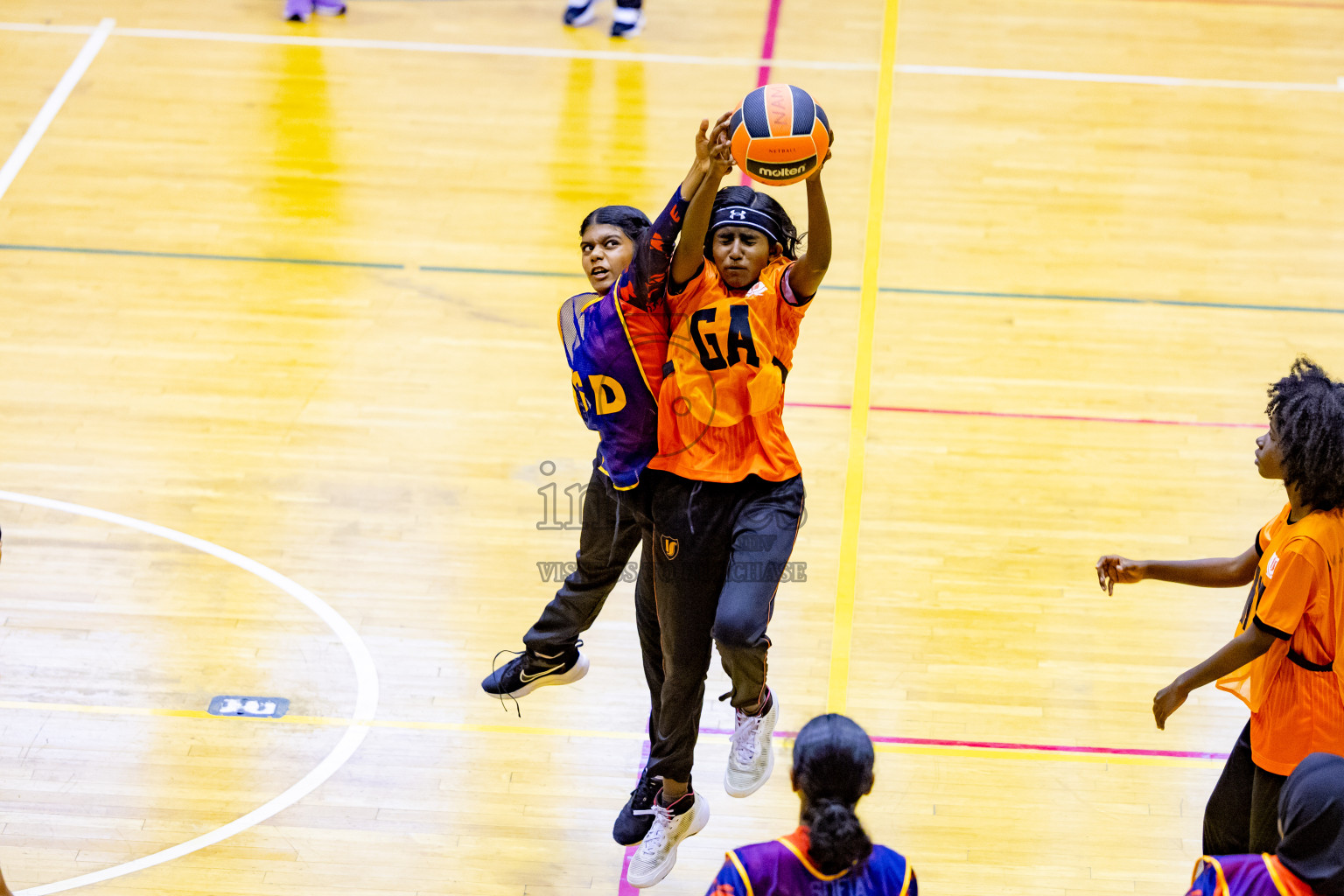 Day 6 of 25th Inter-School Netball Tournament was held in Social Center at Male', Maldives on Thursday, 15th August 2024. Photos: Nausham Waheed / images.mv