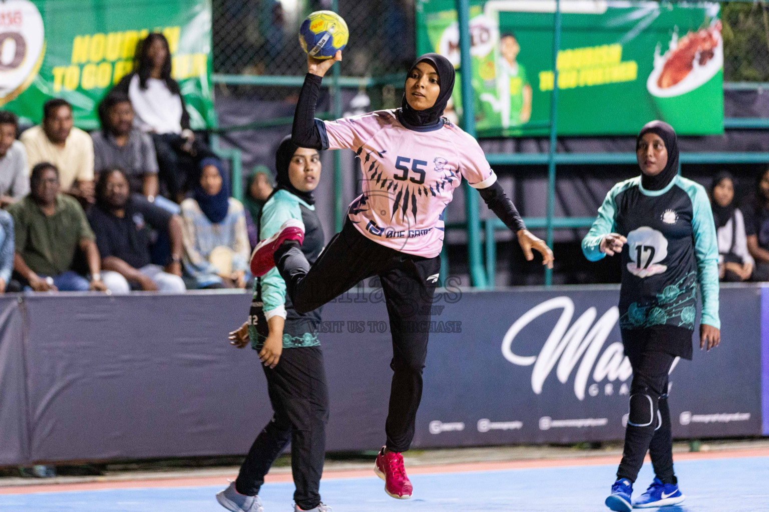 Day 7 of 10th National Handball Tournament 2023, held in Handball ground, Male', Maldives on Sunday, 4th December 2023 Photos: Nausham Waheed/ Images.mv