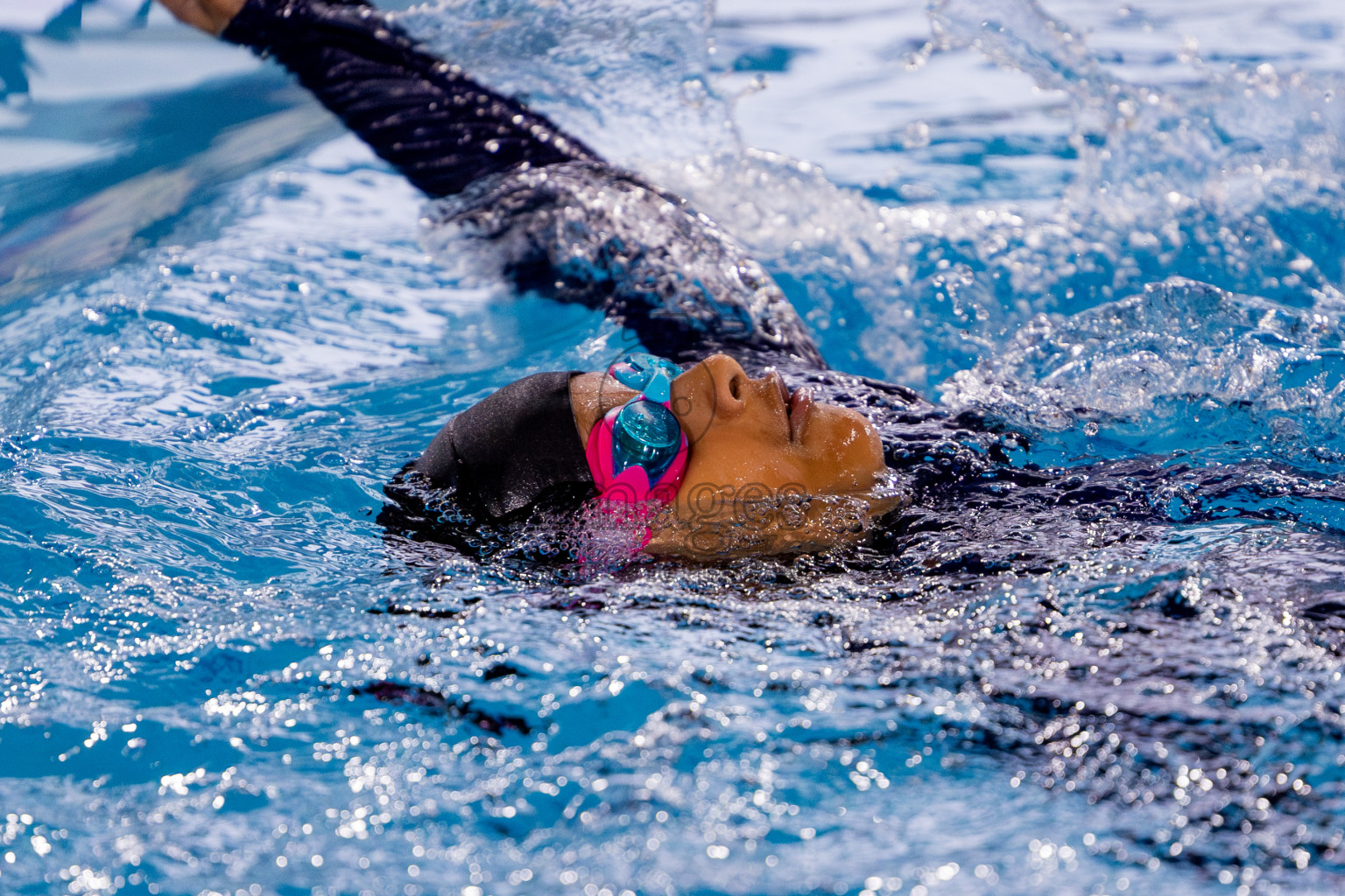 Day 1 of BML 5th National Swimming Kids Festival 2024 held in Hulhumale', Maldives on Monday, 18th November 2024. Photos: Nausham Waheed / images.mv