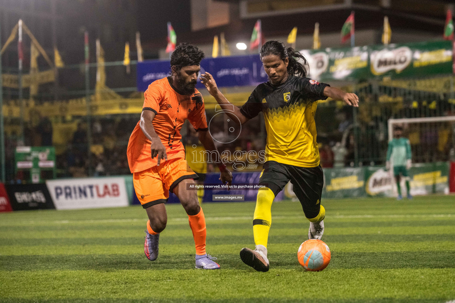 RRC Vs FSM in the Semi Finals of Club Maldives 2021 held in Hulhumale, Maldives on 19 December 2021. Photos: Nausham Waheed / images.mv