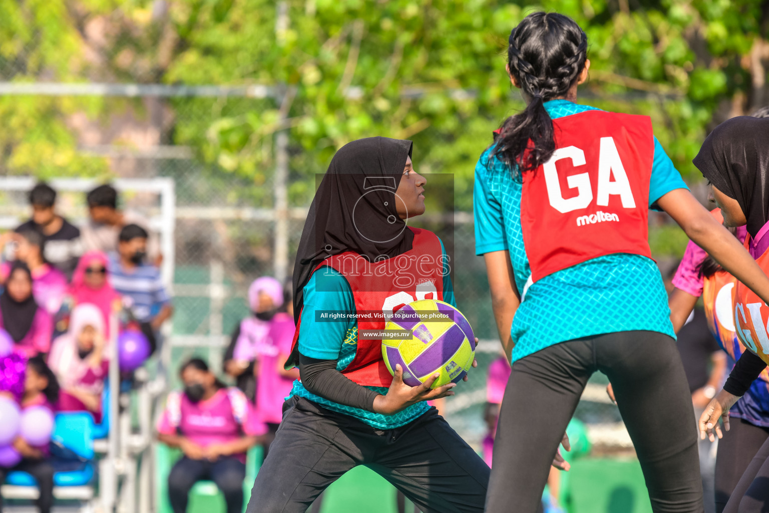 Final of Junior Netball Championship 2022 held in Male', Maldives on 19th March 2022. Photos by Nausham Waheed