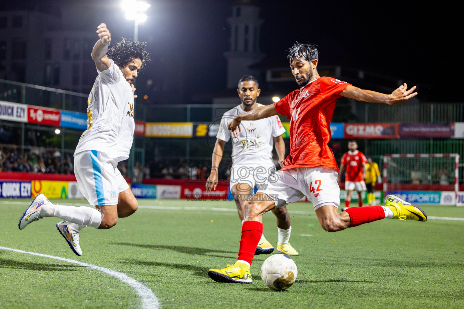 K Maafushi vs K Kaashidhoo in Kaafu Atoll Finals Day 27 of Golden Futsal Challenge 2025 was held on Friday , 31st January 2025, in Hulhumale', Maldives. Photos: Nausham Waheed / images.mv