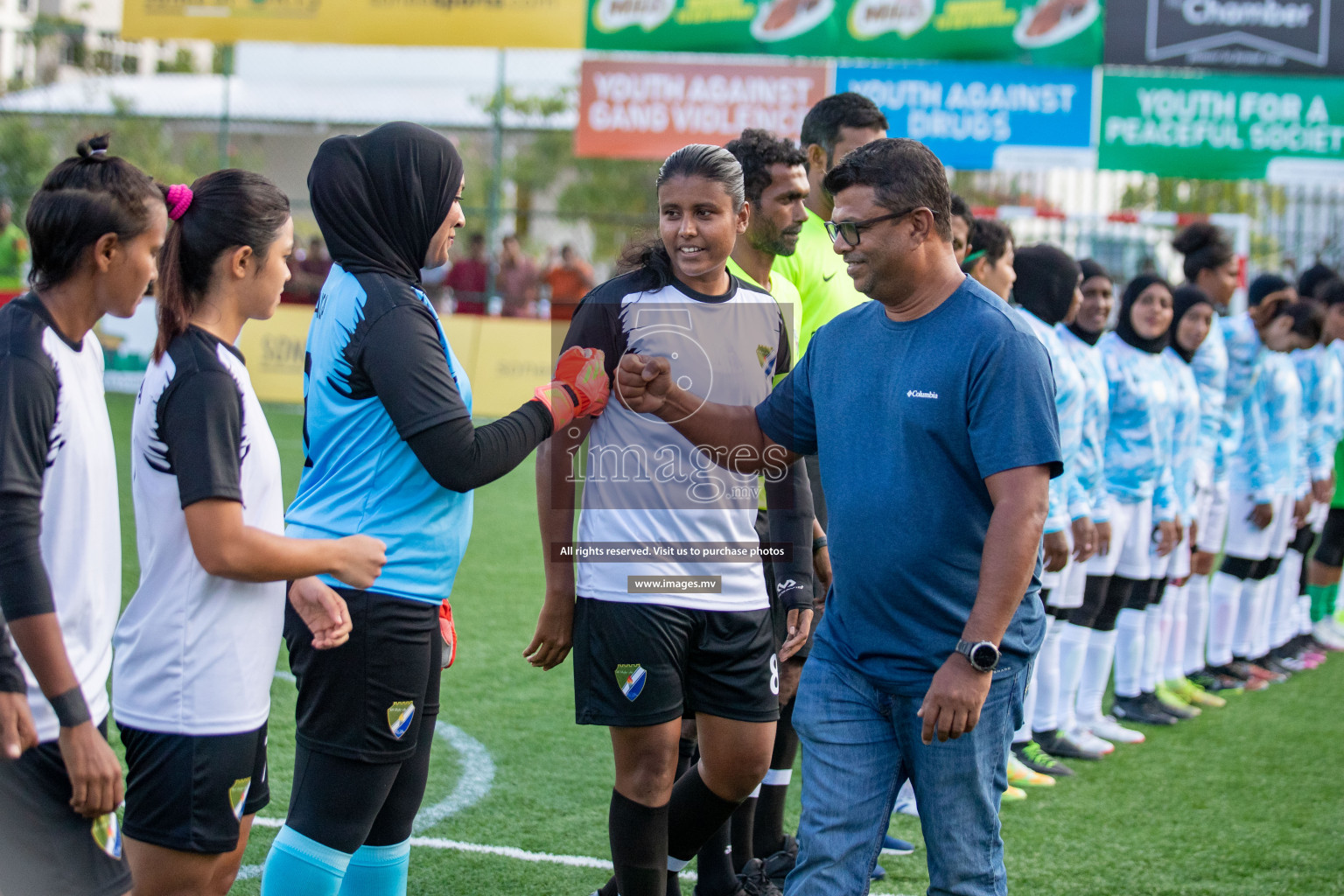 MPL vs DSC in Eighteen Thirty Women's Futsal Fiesta 2022 was held in Hulhumale', Maldives on Monday, 17th October 2022. Photos: Hassan Simah, Mohamed Mahfooz Moosa / images.mv