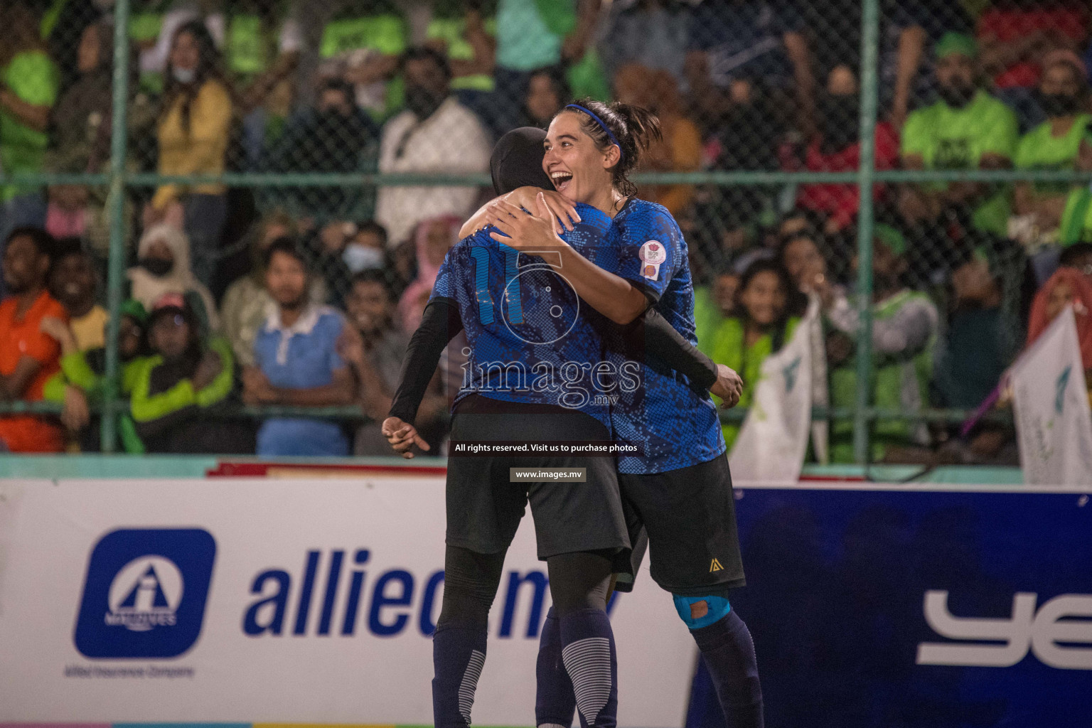 Ports Limited vs WAMCO - in the Finals 18/30 Women's Futsal Fiesta 2021 held in Hulhumale, Maldives on 18 December 2021. Photos by Nausham Waheed & Shuu Abdul Sattar