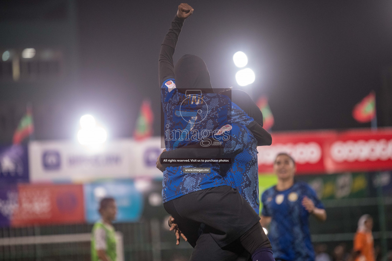 Ports Limited vs WAMCO - in the Finals 18/30 Women's Futsal Fiesta 2021 held in Hulhumale, Maldives on 18 December 2021. Photos by Nausham Waheed & Shuu Abdul Sattar