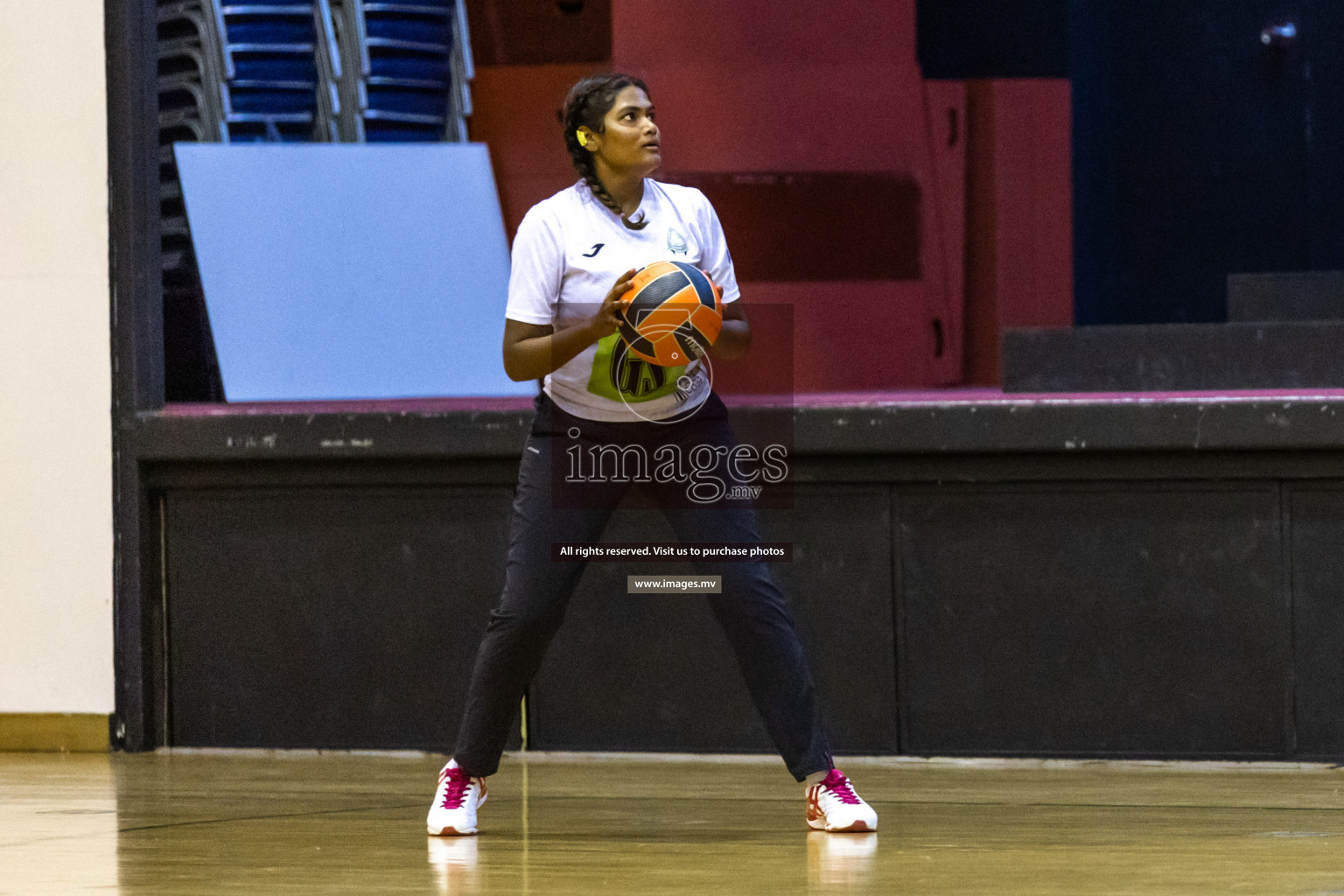 Sports Club Shining Star vs Club Green Streets in the Milo National Netball Tournament 2022 on 17 July 2022, held in Social Center, Male', Maldives. Photographer: Hassan Simah / Images.mv