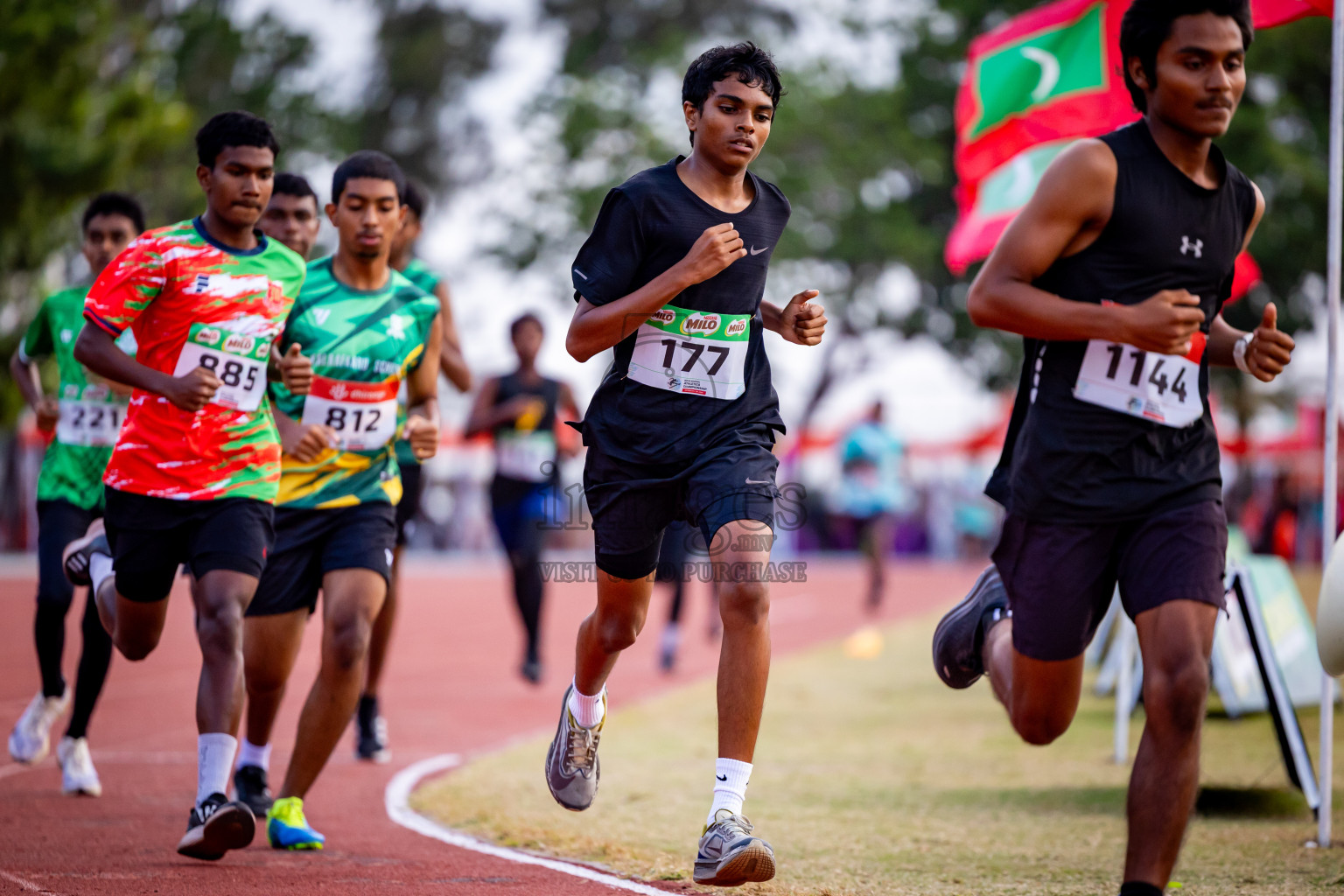 Day 3 of Inter-school Athletics Championship 2025 held in Ekuveni Synthetic Track, Male', Maldives on Wednesday, 08th October 2025. Photos by: Nausham Waheed / Images.mv