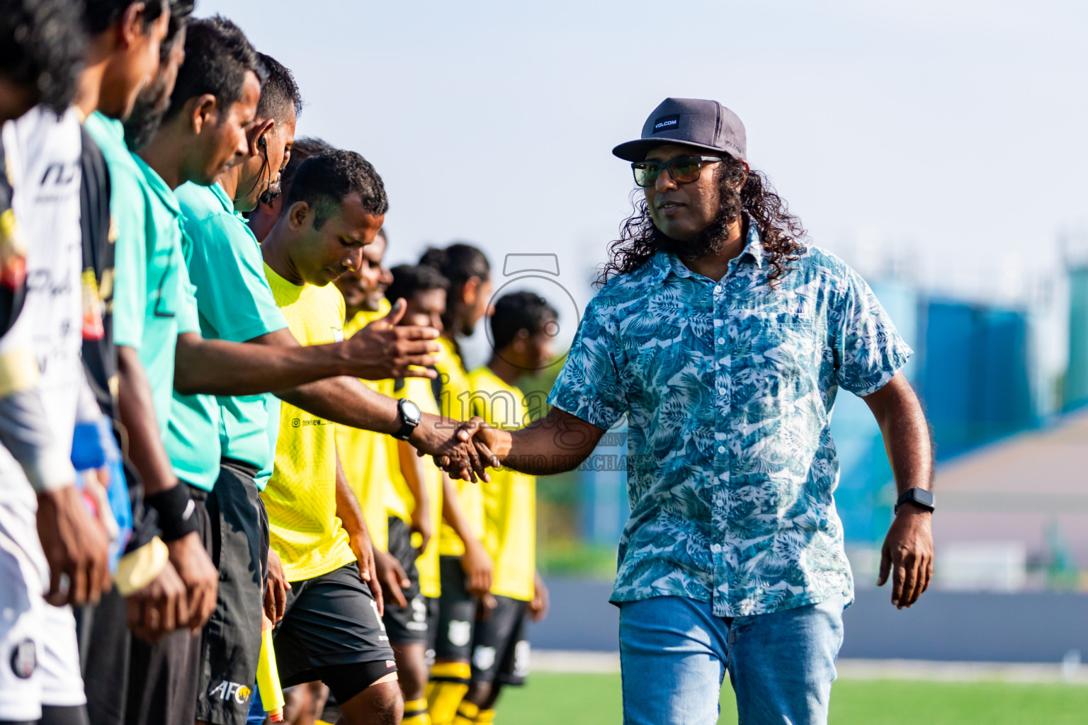 Kanmathi Juniors vs JT Sports from Manadhoo Council Cup 2024 in N Manadhoo Maldives on Wednesday, 21st February 2023. Photos: Nausham Waheed / images.mv