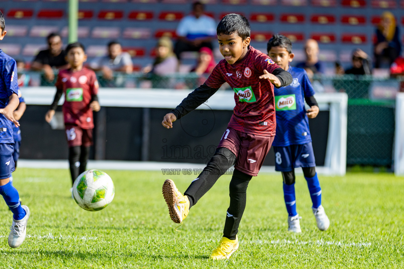 Day 1 of MILO Kids Football Fiesta was held at National Stadium in Male', Maldives on Friday, 23rd February 2024. 
Photos: Hassan Simah / images.mv