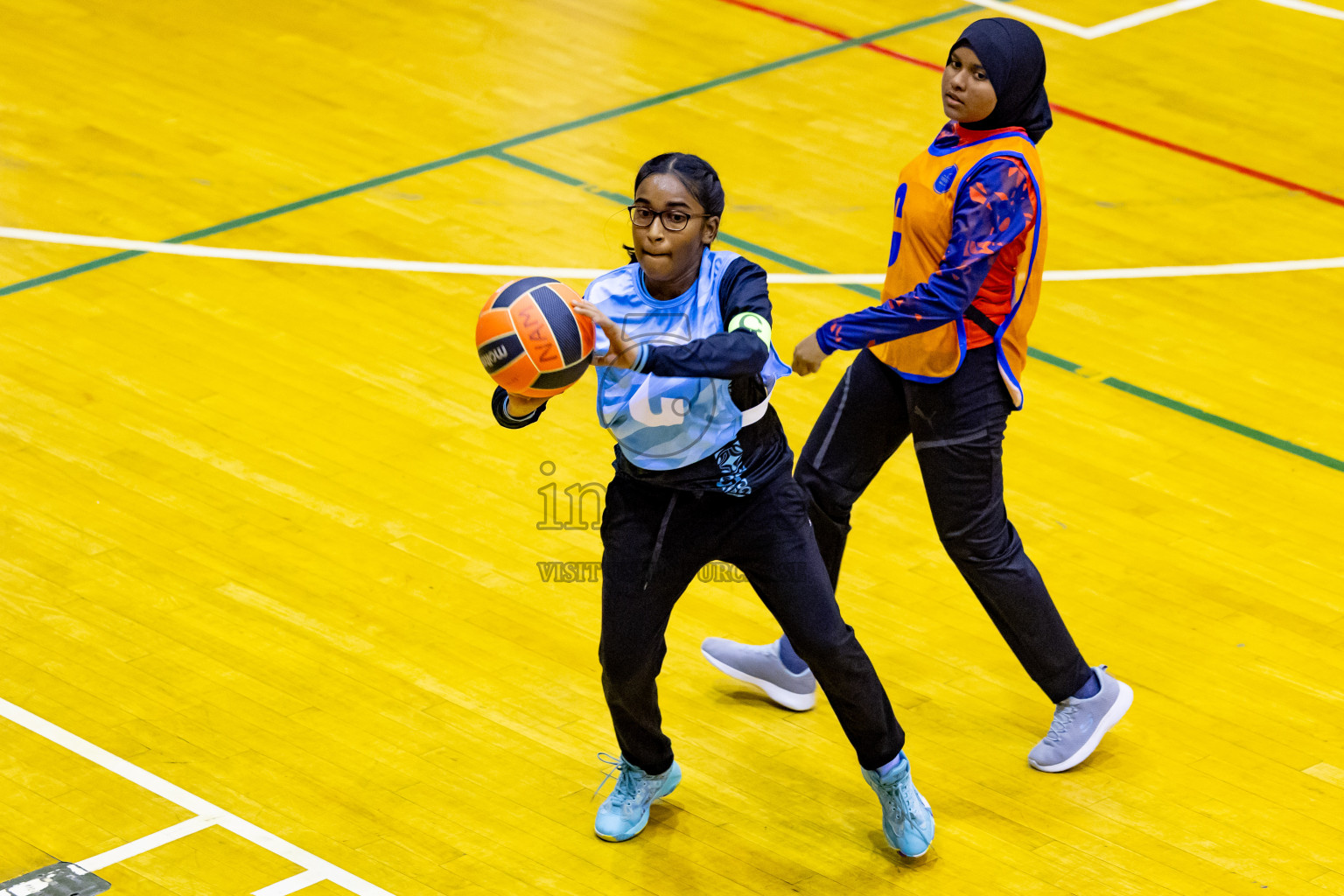 Day 2 of 25th Inter-School Netball Tournament was held in Social Center at Male', Maldives on Saturday, 10th August 2024. Photos: Nausham Waheed / images.mv