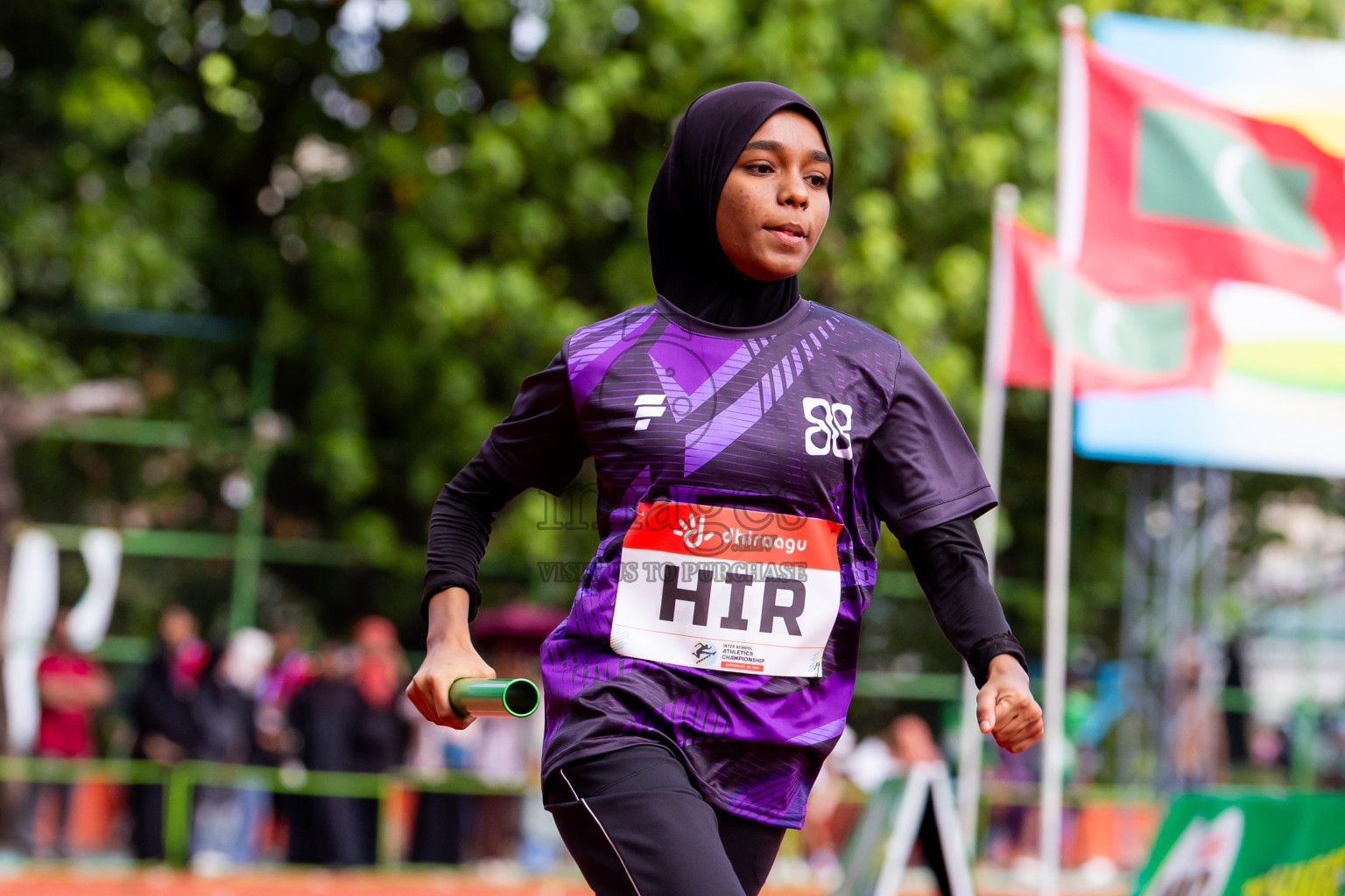 Day 6 of Inter-school Athletics Championship 2025 held in Ekuveni Synthetic Track, Male', Maldives on Sunday, 12th October 2025. Photos by: Nausham Waheed / Images.mv