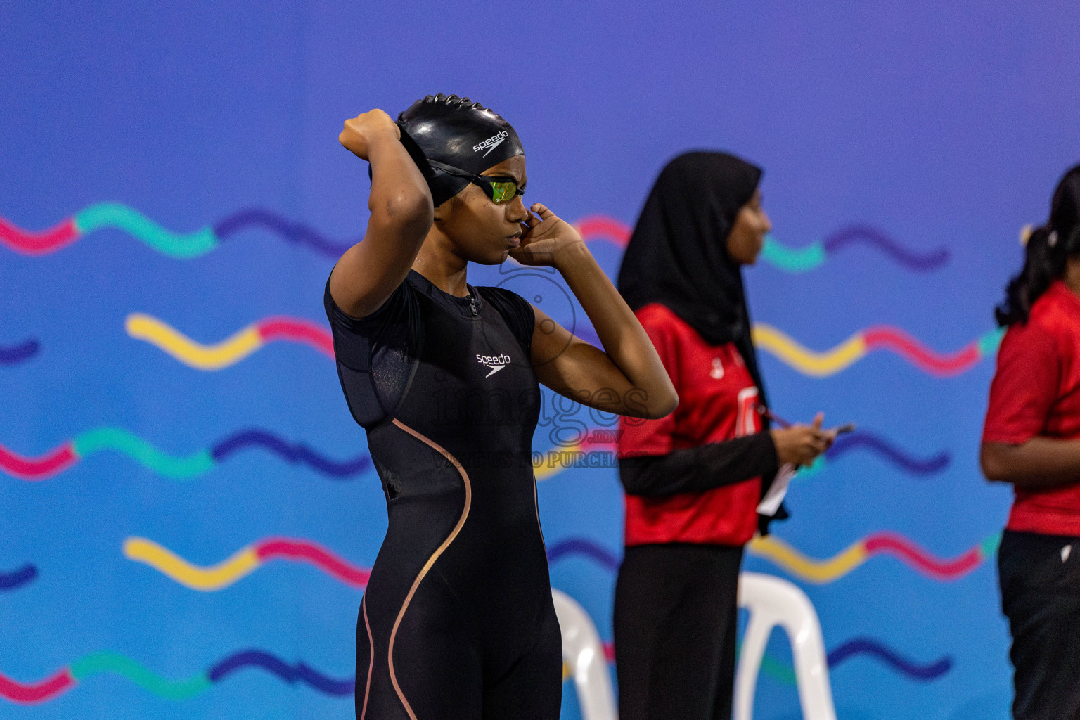 Day 2 of National Swimming Competition 2024 held in Hulhumale', Maldives on Saturday, 14th December 2024. Photos: Hassan Simah / images.mv