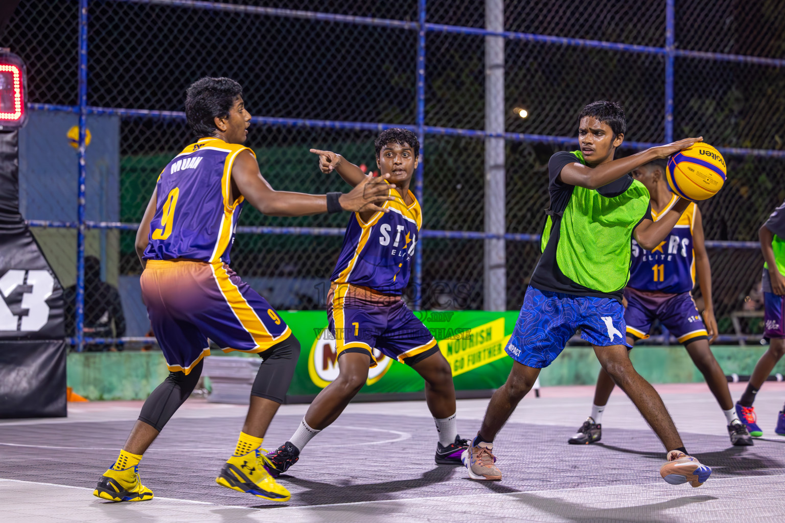 Day 1 of MILO Ramadan 3x3 Challenge 2024 was held in Ekuveni Outdoor Basketball Court at Male', Maldives on Tuesday, 12th March 2024. 
Photos: Ismail Thoriq / images.mv