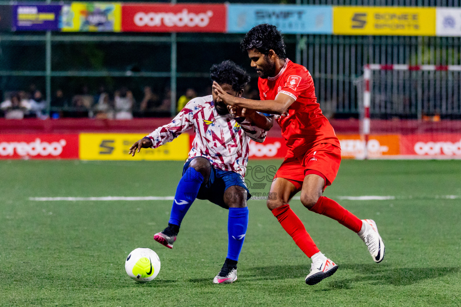 GA. Nilandhoo vs GA. Kondey in Day 19 of Golden Futsal Challenge 2024 was held on Friday, 2nd February 2024 in Hulhumale', Maldives 
Photos: Hassan Simah / images.mv