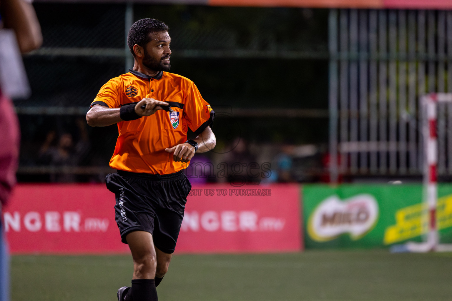 Team DJA VS Trade Club in Club Maldives Classic 2024 held in Rehendi Futsal Ground, Hulhumale', Maldives on Saturday, 14th September 2024. 
Photos: Hassan Simah / images.mv