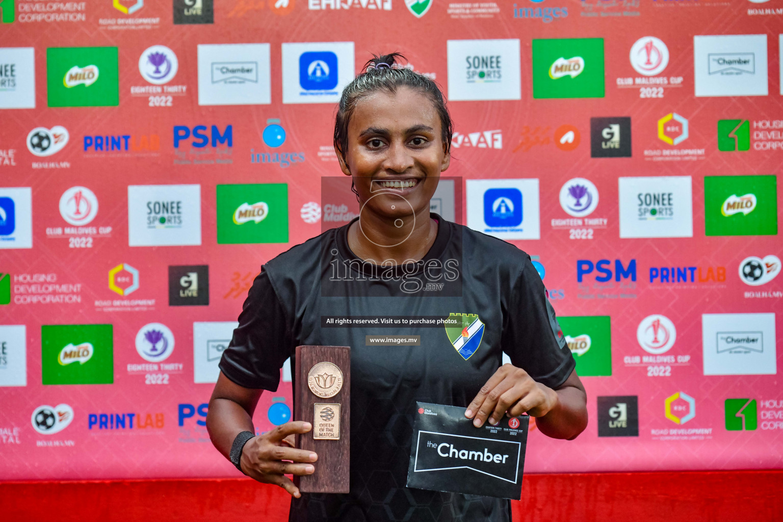 DSC vs Club MYS in Eighteen Thirty Women's Futsal Fiesta 2022 was held in Hulhumale', Maldives on Friday, 14th October 2022. Photos: Nausham Waheed / images.mv