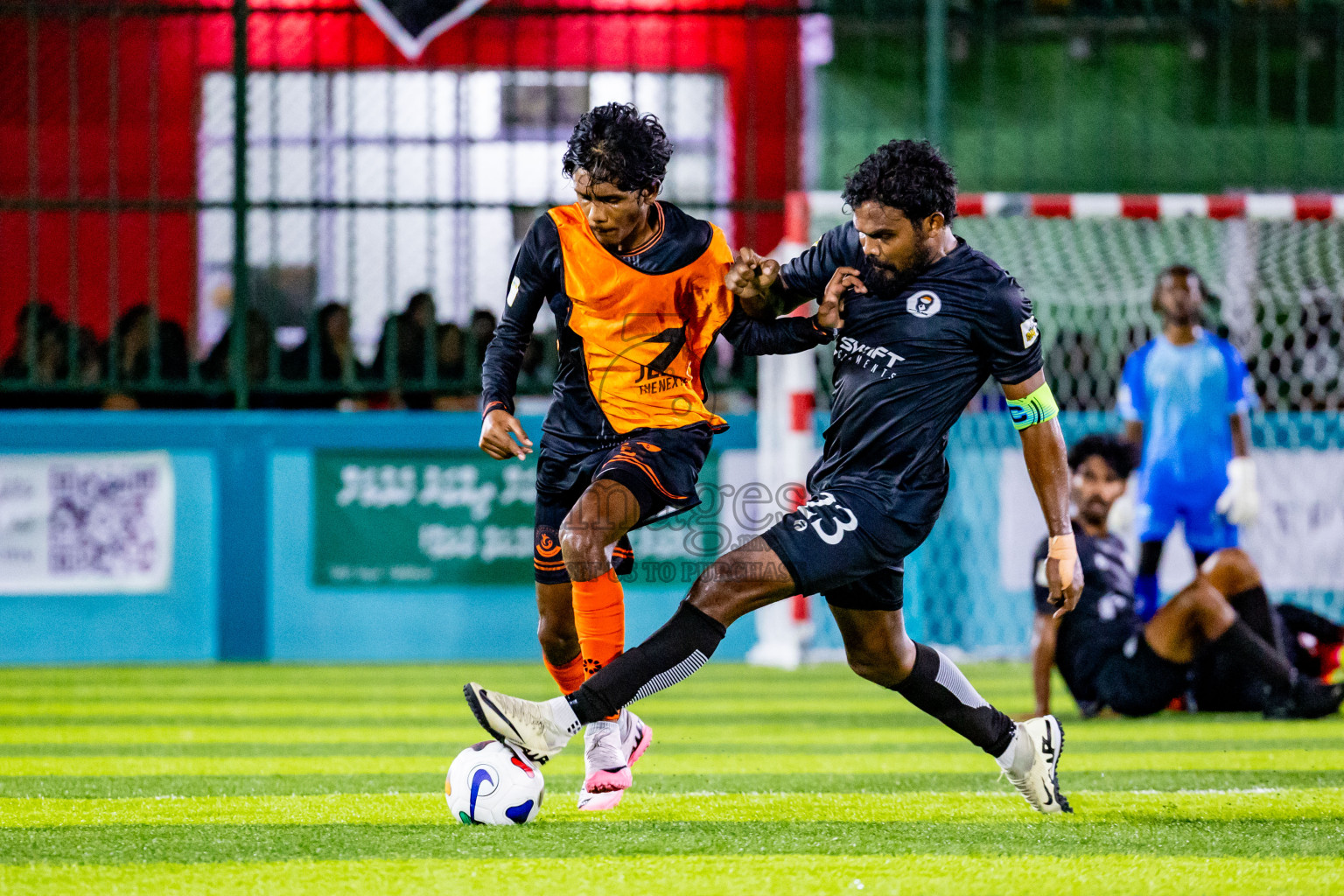 Dee Cee Jay SC vs Much Black in Semi Final of Laamehi Dhiggaru Ekuveri Futsal Challenge 2024 was held on Monday, 29th July 2024, at Dhiggaru Futsal Ground, Dhiggaru, Maldives Photos: Nausham Waheed / images.mv