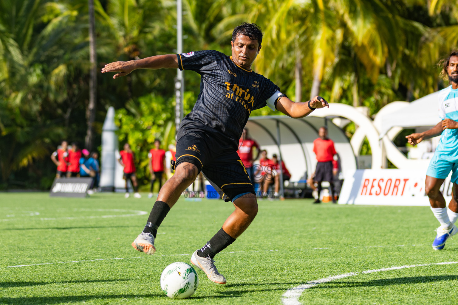 Hilton Amingiri vs Varu by Atmosphere in Resort League 2025 (North Male Zone) day 4 was held on Saturday, 6th September 2025 in One And Only Reethi Rah Maldives Resort, Photos: Areef Adam / images.mv