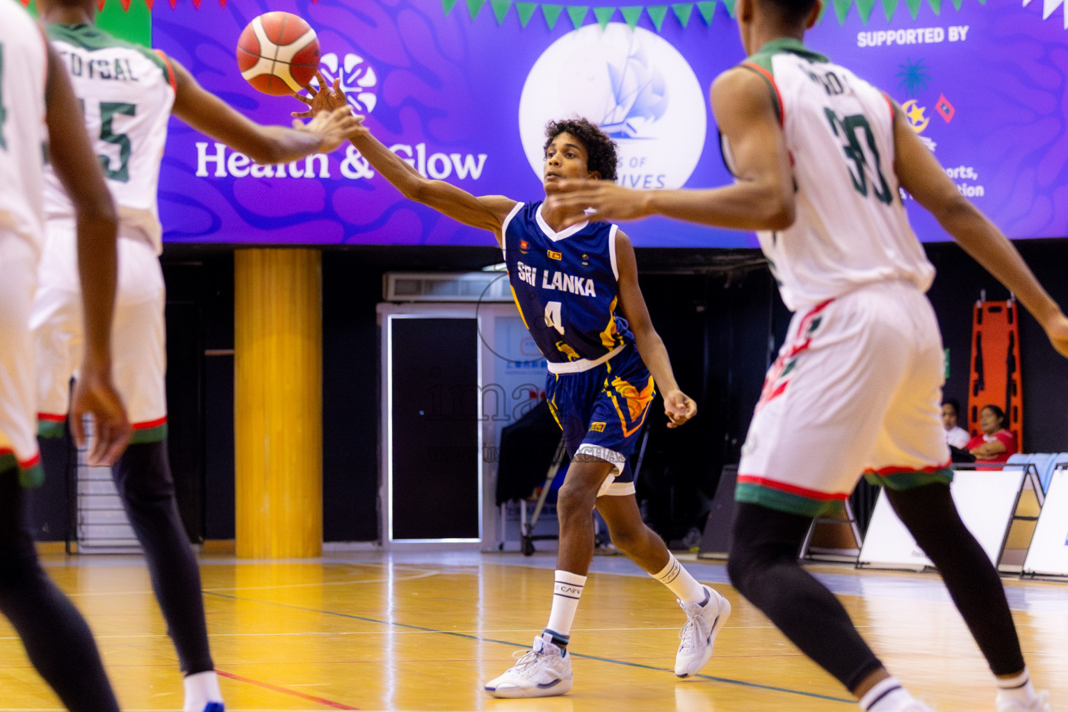 Sri Lanka vs Bangladesh in Day 2 of Under 16 Asian Cup SABA Qualifiers 2025 was held in Social Center, Male', Maldives on Friday, 13th June 2025. Photos: Nausham Waheed / images.mv