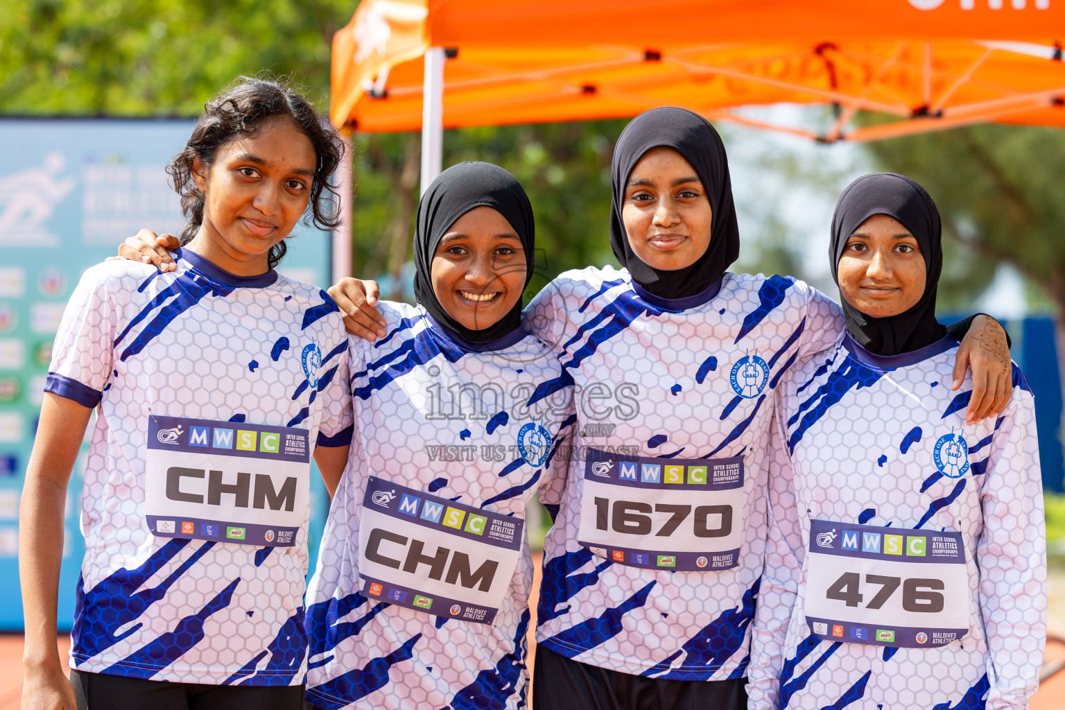 Day 6 of MWSC Interschool Athletics Championships 2024 held in Hulhumale Running Track, Hulhumale, Maldives on Thursday, 14th November 2024. Photos by: Ismail Thoriq / Images.mv