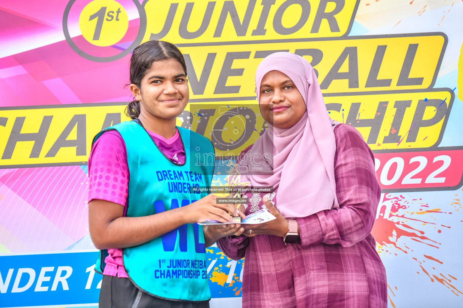 Final of Junior Netball Championship 2022 held in Male', Maldives on 19th March 2022. Photos by Nausham Waheed