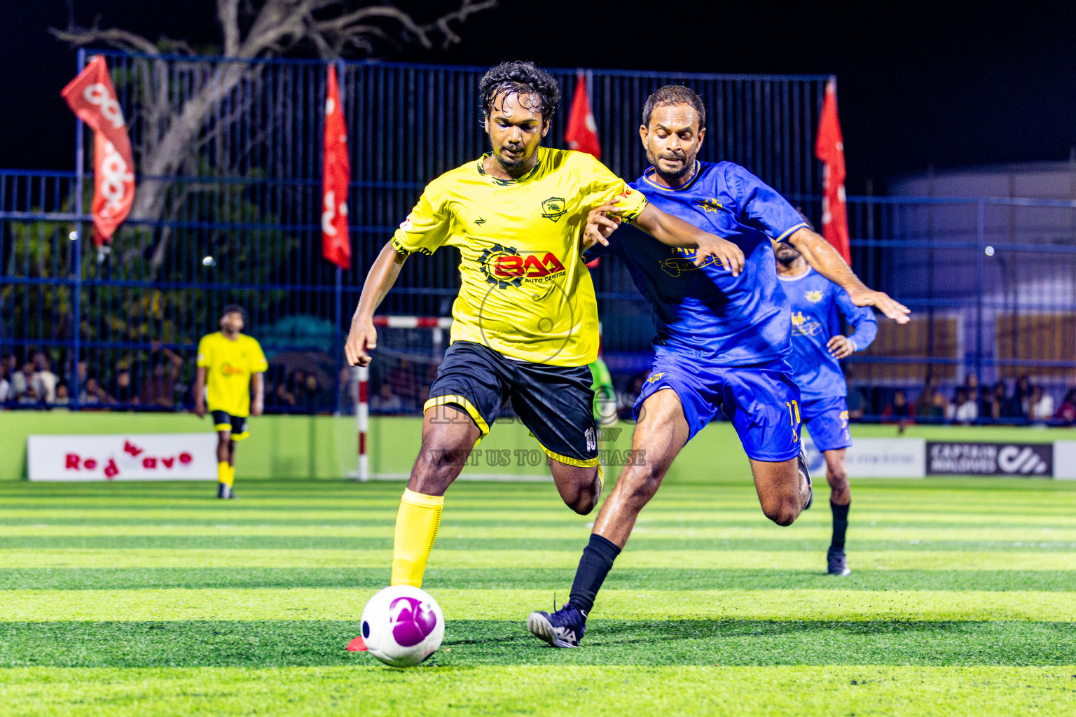 Friends vs Vela Sports Club in Day 3 of Eydhafushi Futsal Cup 2024 was held on Wednesday, 10th April 2024, in B Eydhafushi, Maldives Photos: Nausham Waheed / images.mv