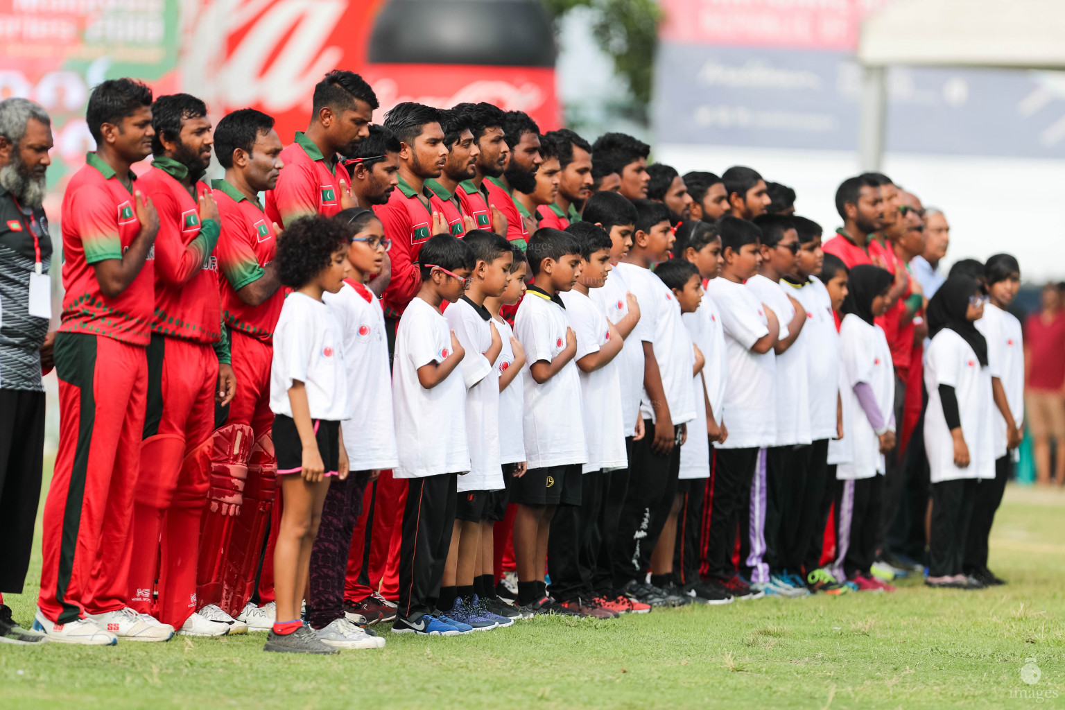 India vs Maldives Friendly Cricket Match, in Male, Maldives, Friday February 15th, 2019. (Images.mv Photo/Ismail Thoriq)