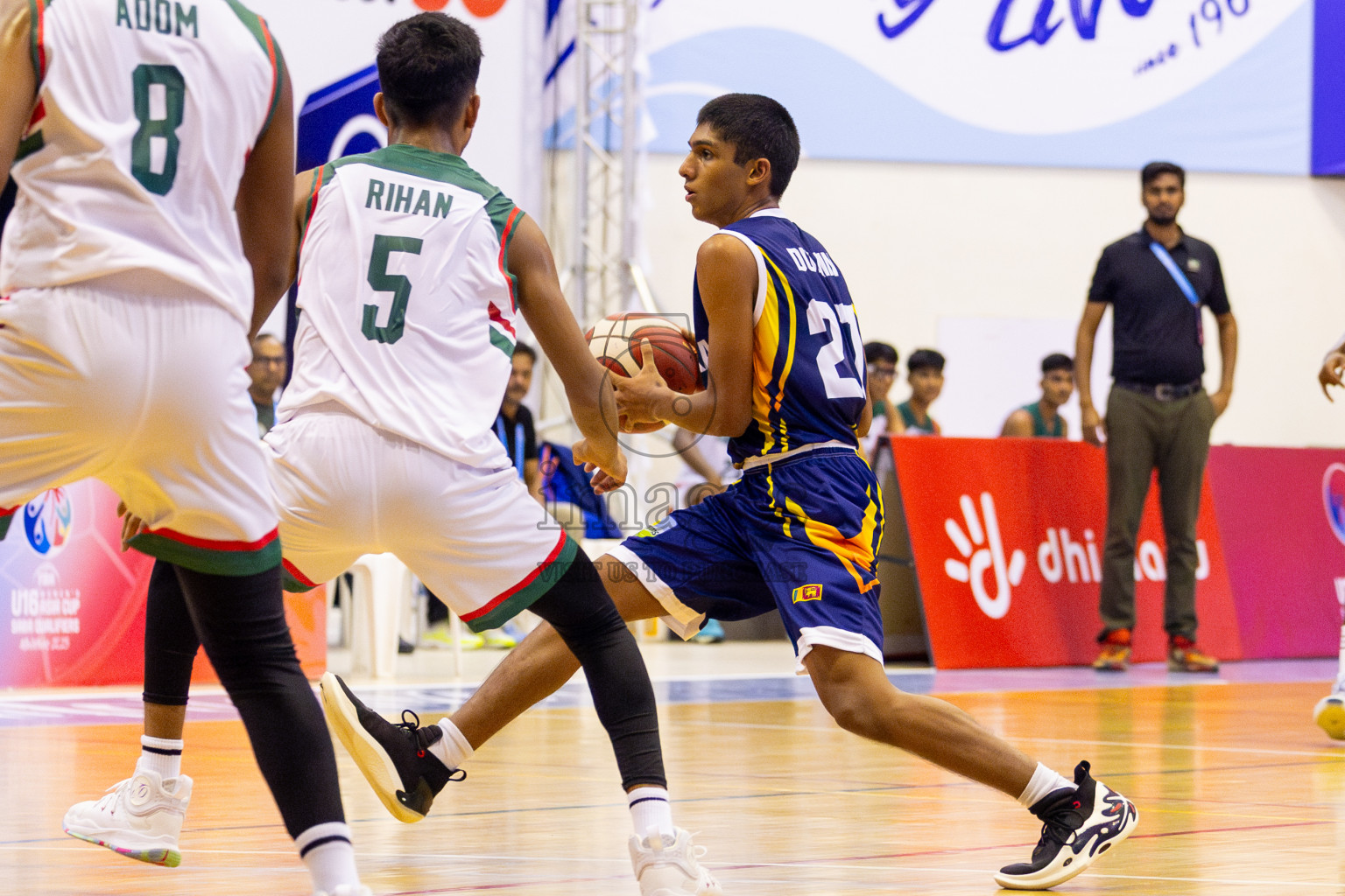 Sri Lanka vs Bangladesh in Day 2 of Under 16 Asian Cup SABA Qualifiers 2025 was held in Social Center, Male', Maldives on Friday, 13th June 2025. Photos: Nausham Waheed / images.mv