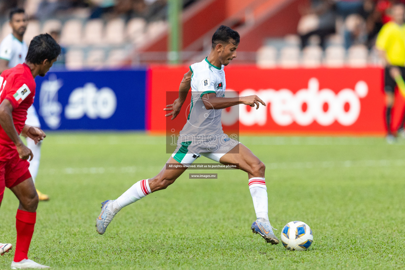 FIFA World Cup 2026 Qualifiers Round 1 home match vs Bangladesh held in the National Stadium, Male, Maldives, on Thursday 12th October 2023. Photos: Nausham Waheed / Images.mv