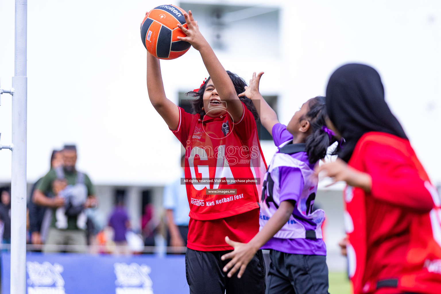 Day 1 of Nestle' Kids Netball Fiesta 2023 held in Henveyru Stadium, Male', Maldives on Thursday, 30th November 2023. Photos by Nausham Waheed / Images.mv