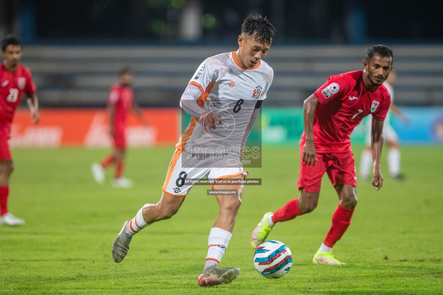 Maldives vs Bhutan in SAFF Championship 2023 held in Sree Kanteerava Stadium, Bengaluru, India, on Wednesday, 22nd June 2023. Photos: Nausham Waheed / images.mv