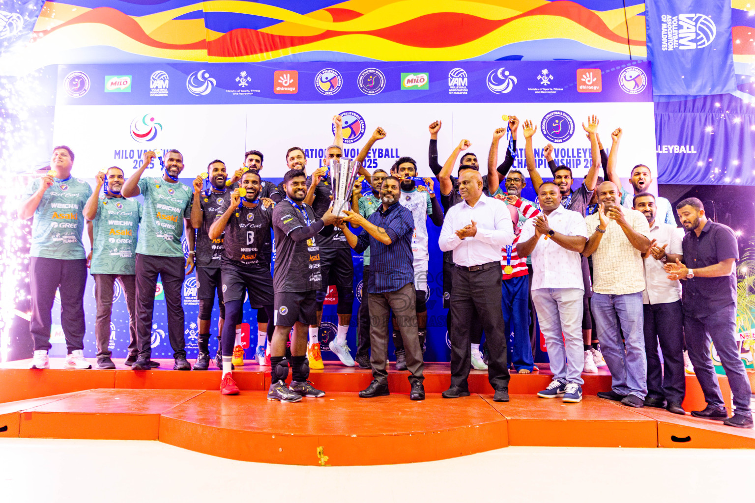 Dhivehi Sifainge Club vs Club HDC in the Final of MILO VAM Cup 2025 held in Male', Maldives on Wednesday, 2nd July 2025 at Social Center Indoor Hall Photos By: Nausham Waheed / images.mv