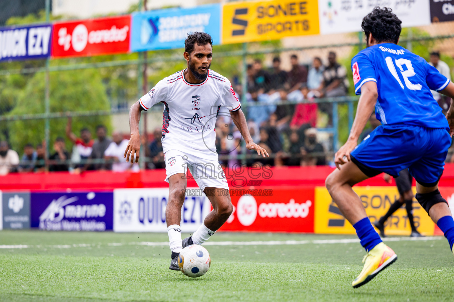 R Meedhoo VS R Inguraidhoo in Day 6 of Golden Futsal Challenge 2025 on Friday, 6th January 2025, in Hulhumale', Maldives Photos: Nausham Waheed / images.mv