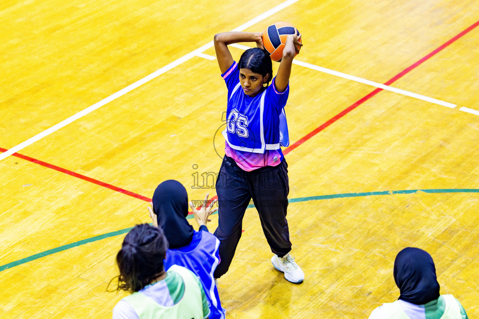 Kulhudhuffushi Youth & Recreation Club vs Sports Club Shining Star in Day 3 of 21st National Netball Tournament was held in Social Canter at Male', Maldives on Saturday, 18th May 2024. Photos: Nausham Waheed / images.mv