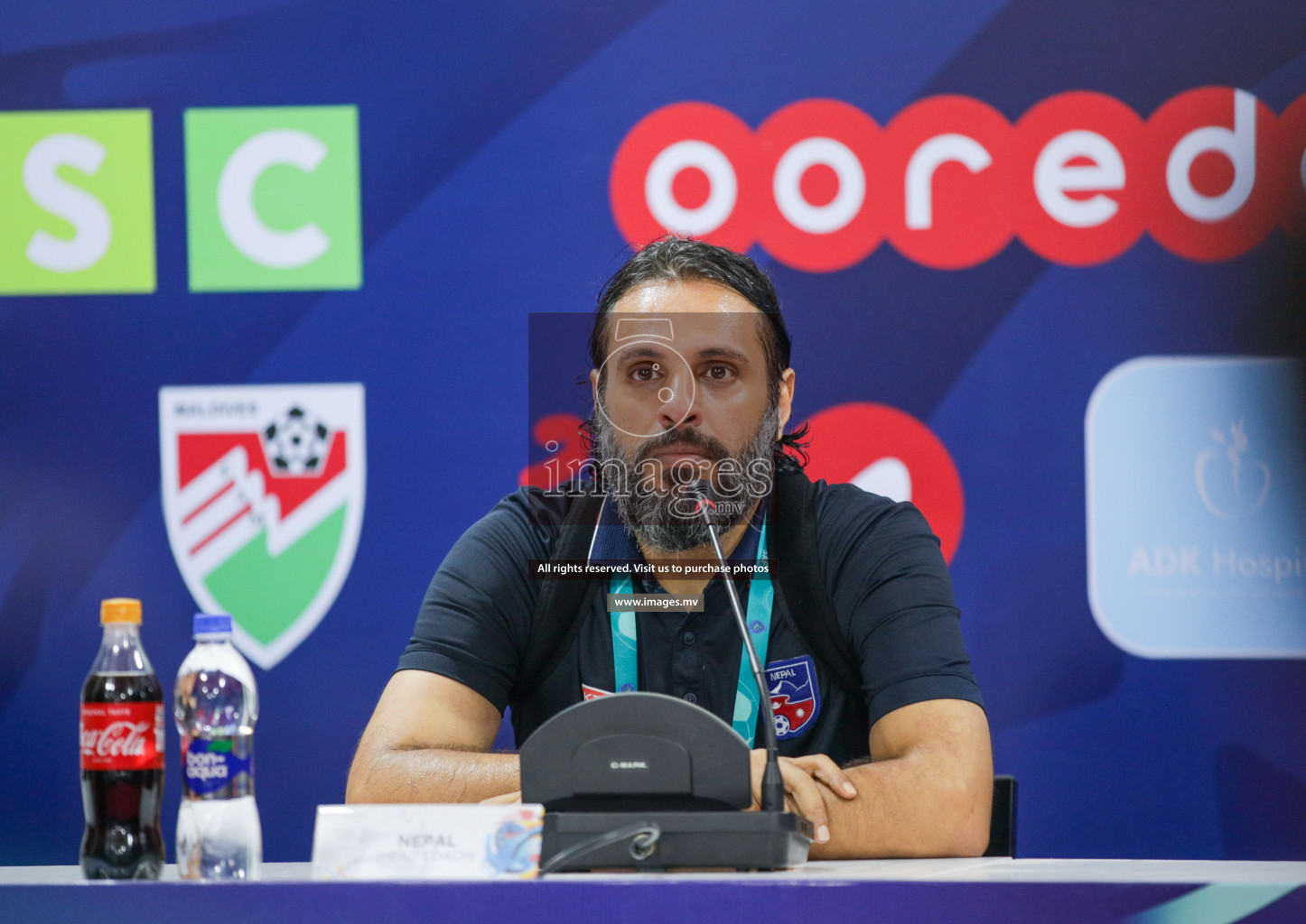 Maldives vs Nepal in SAFF Championship 2021 held on 1st October 2021 in Galolhu National Stadium, Male', Maldives