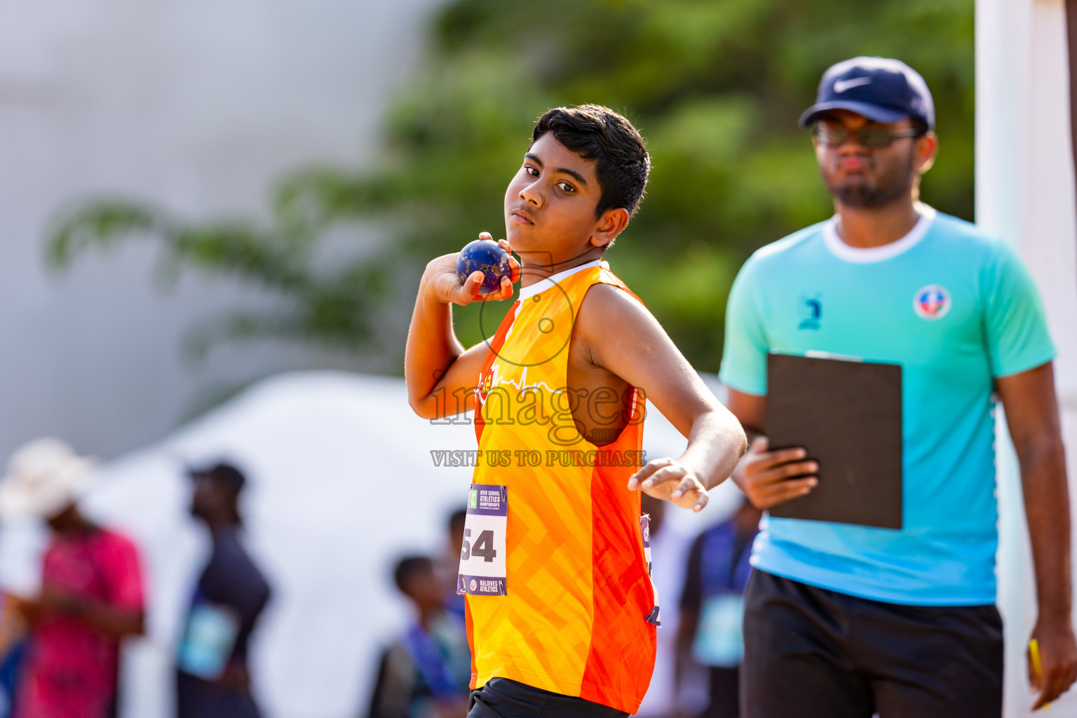 Day 4 of MWSC Interschool Athletics Championships 2024 held in Hulhumale Running Track, Hulhumale, Maldives on Tuesday, 12th November 2024. Photos by: Nausham Waheed / Images.mv