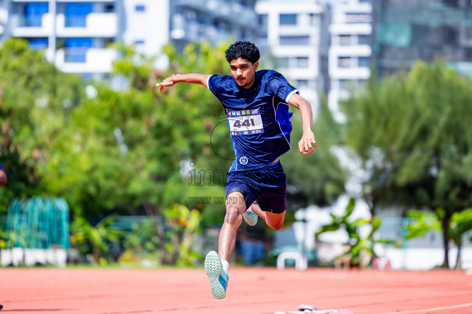 Day 3 of MWSC Interschool Athletics Championships 2024 held in Hulhumale Running Track, Hulhumale, Maldives on Monday, 11th November 2024. Photos by:  Nausham Waheed / Images.mv