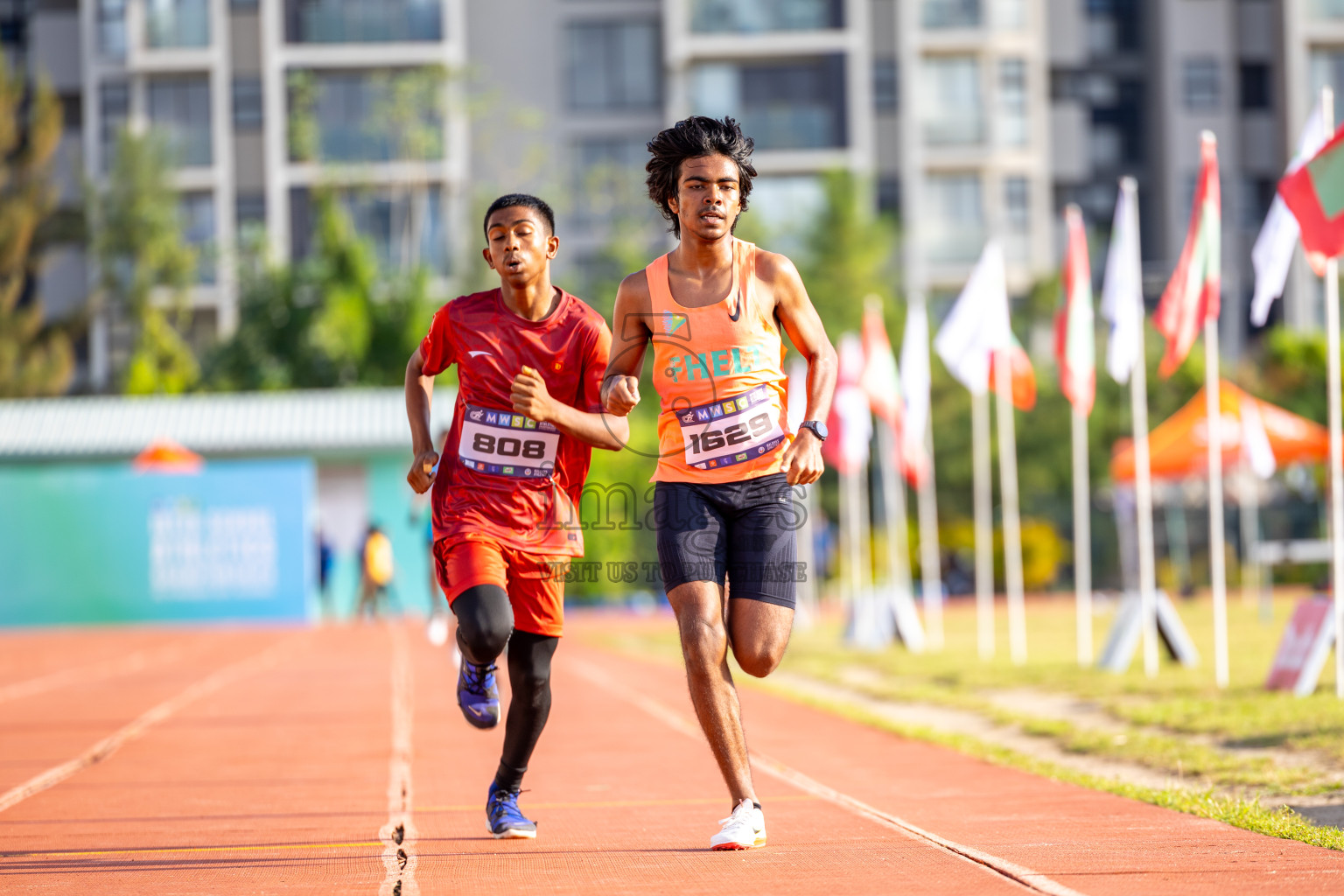 Day 4 of MWSC Interschool Athletics Championships 2024 held in Hulhumale Running Track, Hulhumale, Maldives on Tuesday, 12th November 2024. Photos by: Raaif Yoosuf / Images.mv