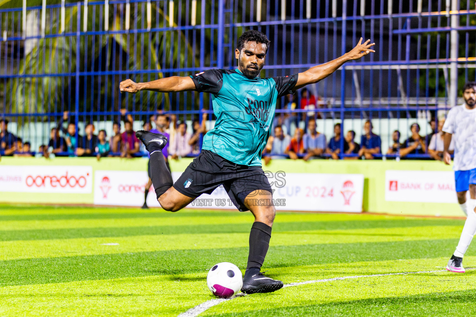 Nala Brothers vs Keawan FC in Day 1 of Eydhafushi Futsal Cup 2024 was held on Monday , 8th April 2024, in B Eydhafushi, Maldives Photos: Nausham Waheed / images.mv