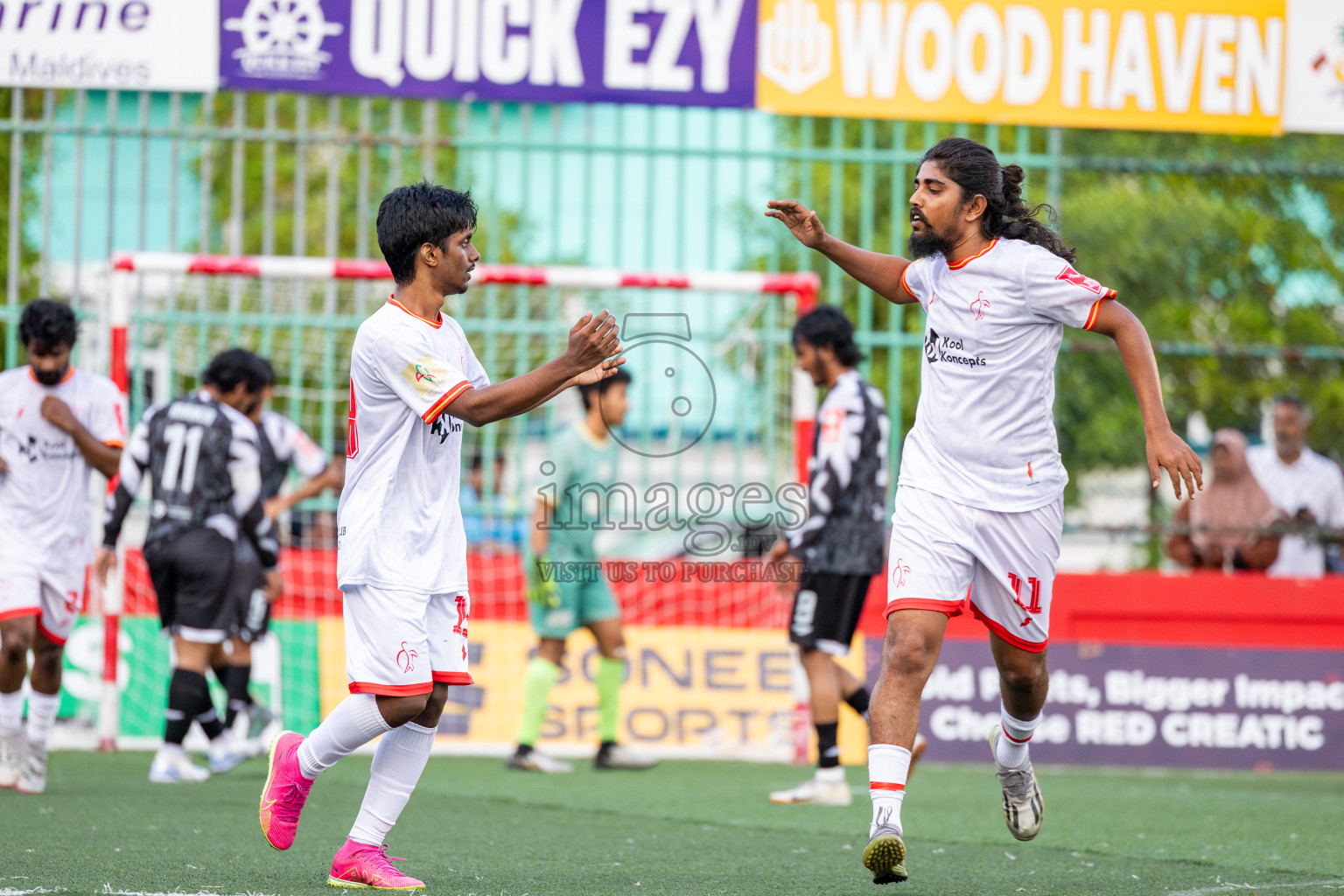 F Feeali vs F Magoodhoo in Day 12 of Golden Futsal Challenge 2025 was held on Thursday, 16th January 2025, in Hulhumale', Maldives Photos: Ismail Thoriq / images.mv