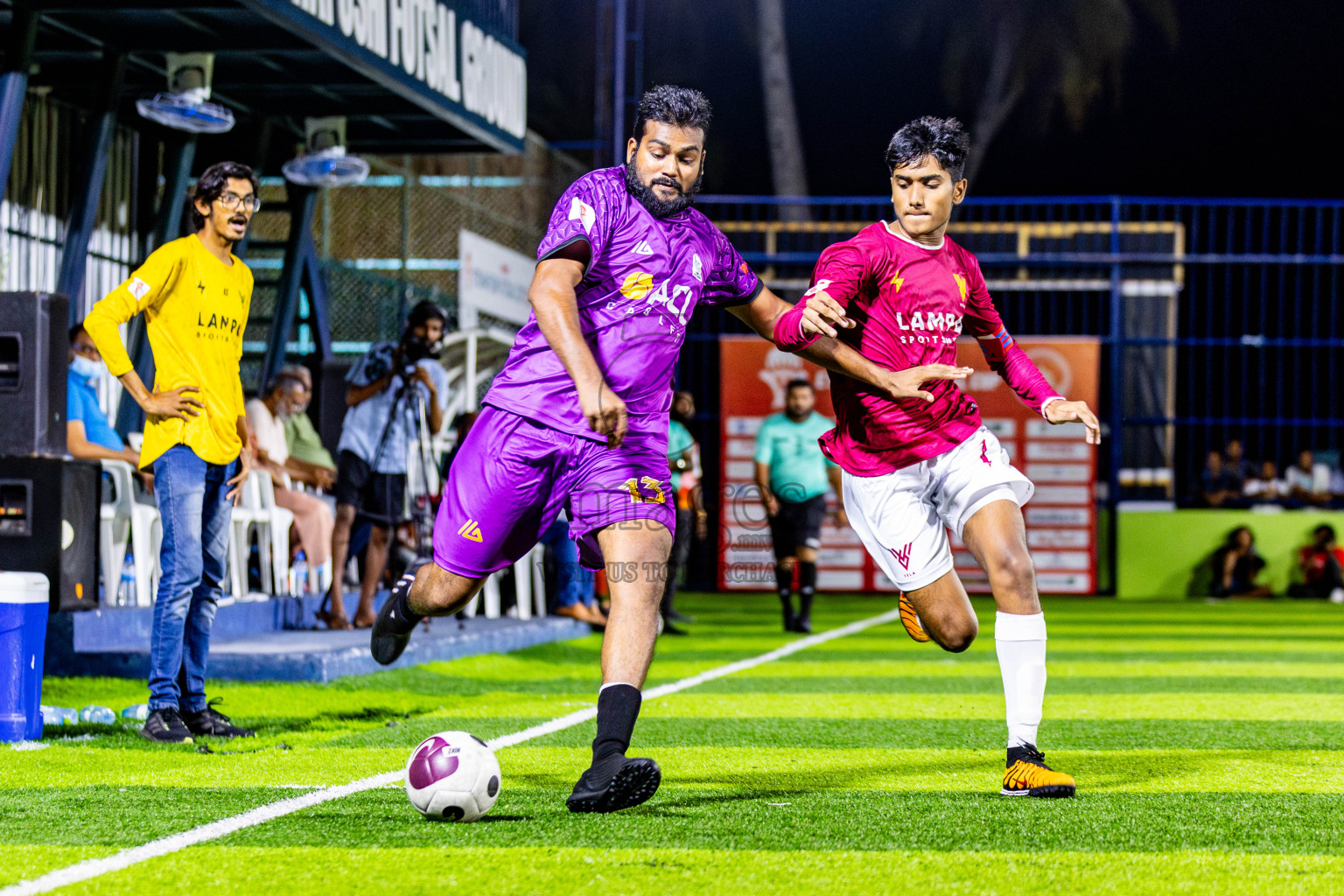 V Vela vs Cable Brothers in Day 5 of Eydhafushi Futsal Cup 2024 was held on Friday, 12th April 2024, in B Eydhafushi, Maldives Photos: Nausham Waheed / images.mv