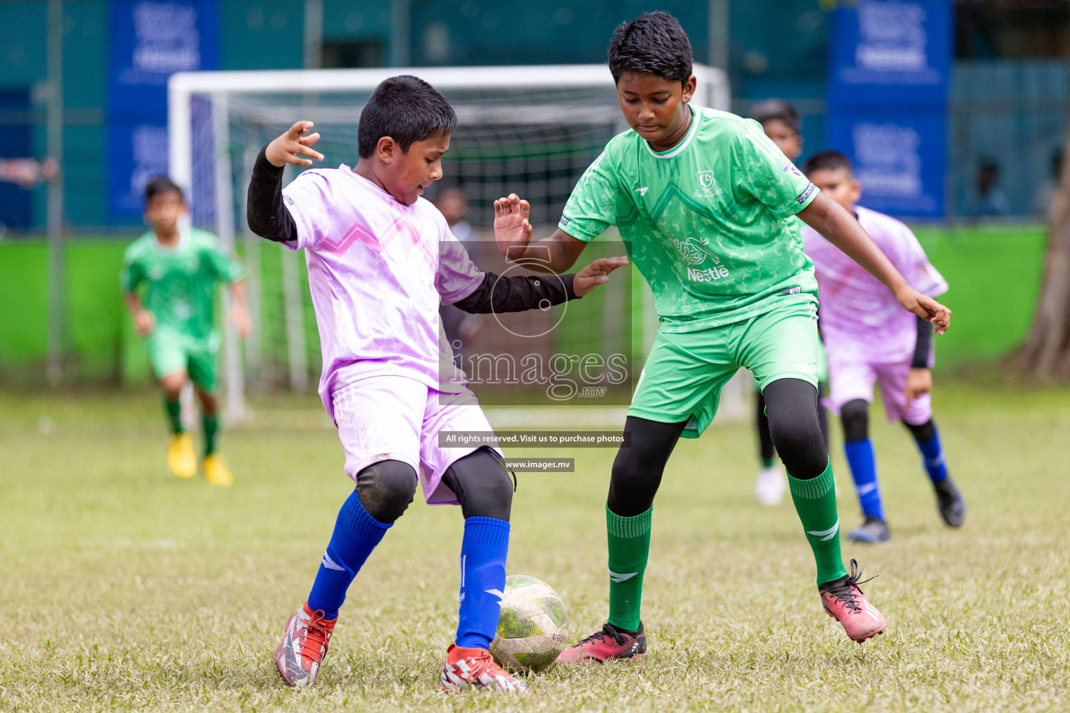 Day 1 of Milo kids football fiesta, held in Henveyru Football Stadium, Male', Maldives on Wednesday, 11th October 2023 Photos: Nausham Waheed/ Images.mv