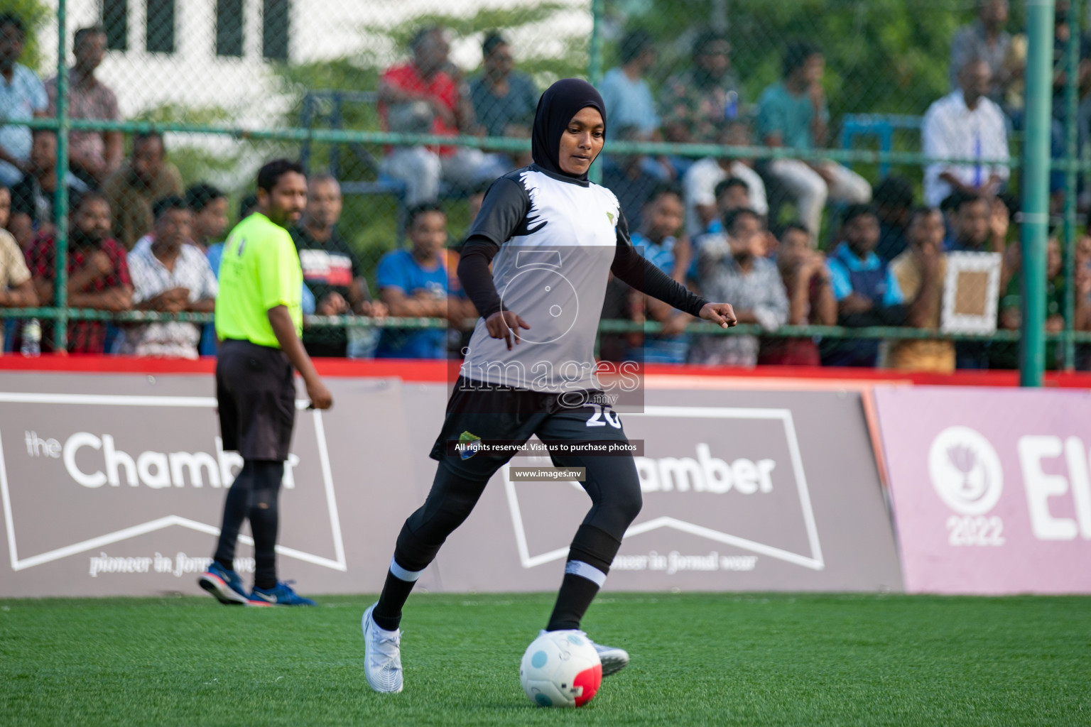 MPL vs DSC in Eighteen Thirty Women's Futsal Fiesta 2022 was held in Hulhumale', Maldives on Monday, 17th October 2022. Photos: Hassan Simah, Mohamed Mahfooz Moosa / images.mv