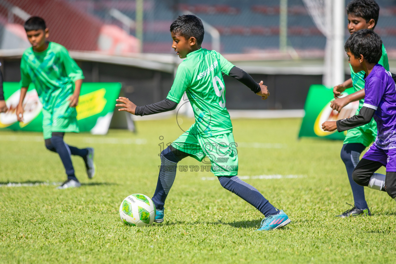 Day 1 of Under 10 MILO Academy Championship 2024 was held at National Stadium in Male', Maldives on Friday, 26th April 2024. Photos: Mohamed Mahfooz Moosa / images.mv