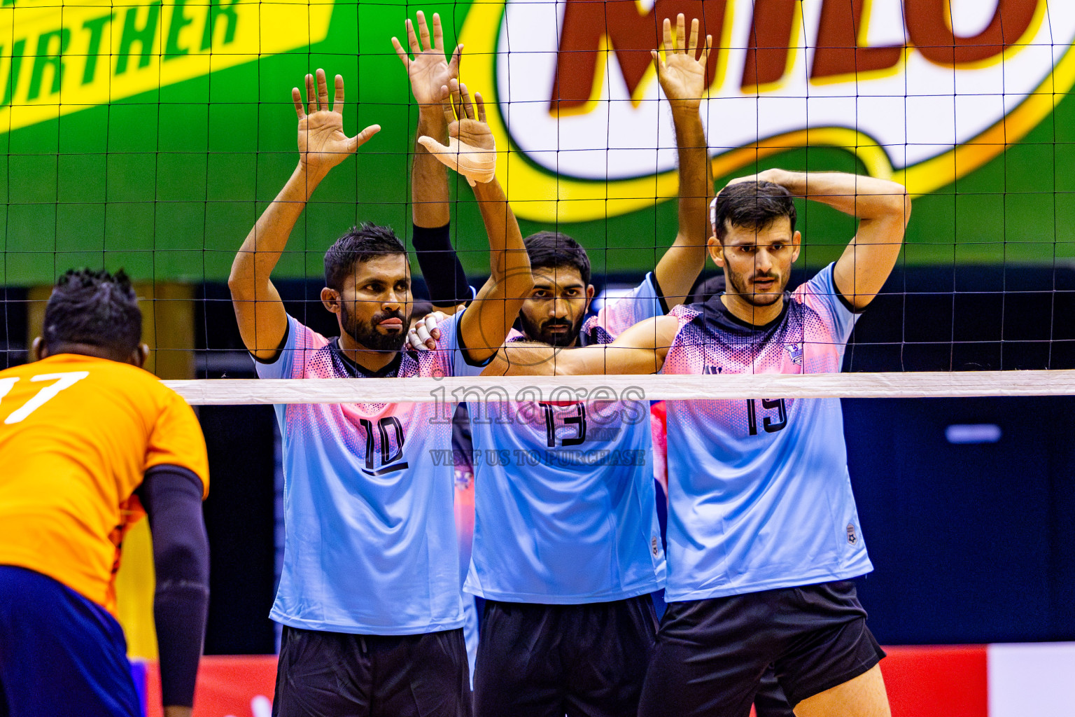 Sports Club City vs Blues for Volleyball in Day 2 of MILO VAM Cup 2024 Men's Division was held in Social Center Indoor Hall on Tuesday, 29th October 2024. Photos: Nausham Waheed / images.mv