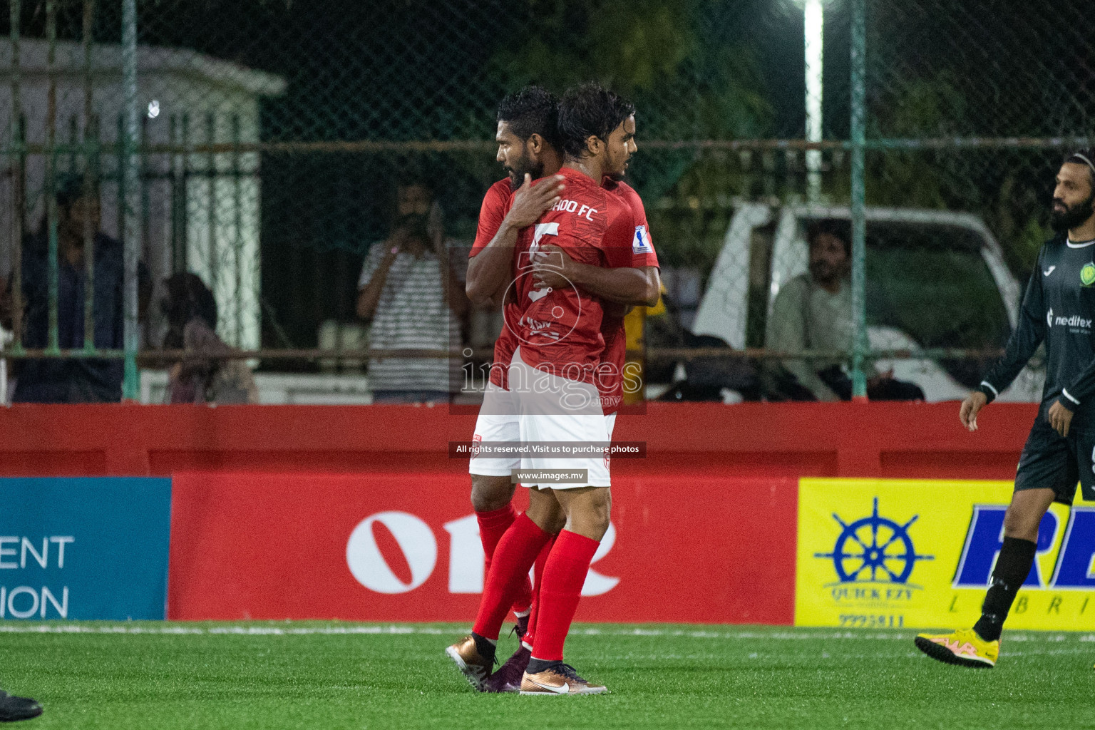 takandhoo vs HA. Muraidhoo in Day 3 of Golden Futsal Challenge 2023 on 07 February 2023 in Hulhumale, Male, Maldives