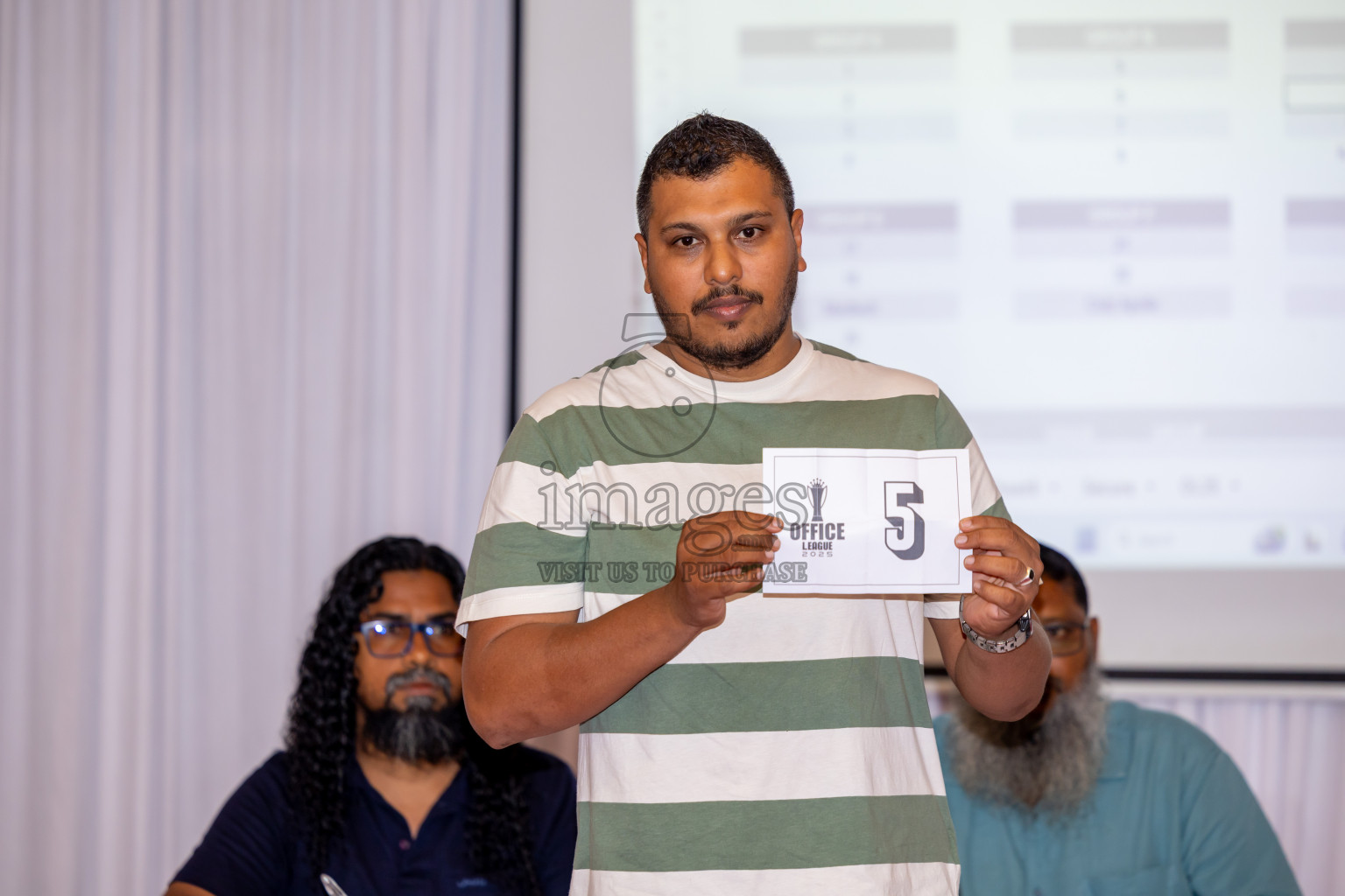 Draw Ceremony of Office League 2025 held in Male', Maldives on Saturday, 12th April 2025. Photos: Nausham Waheed / images.mv