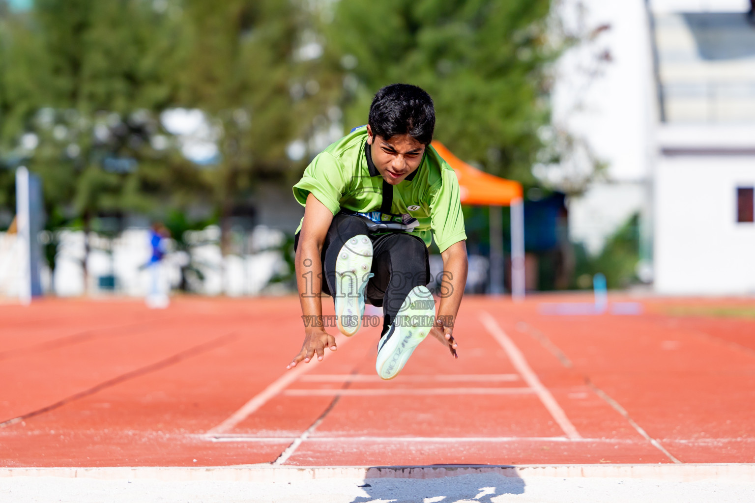 Day 4 of MWSC Interschool Athletics Championships 2024 held in Hulhumale Running Track, Hulhumale, Maldives on Tuesday, 12th November 2024. Photos by: Nausham Waheed / Images.mv